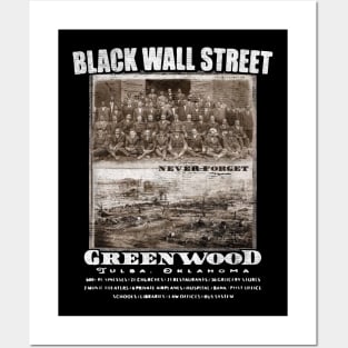 black wall street Posters and Art